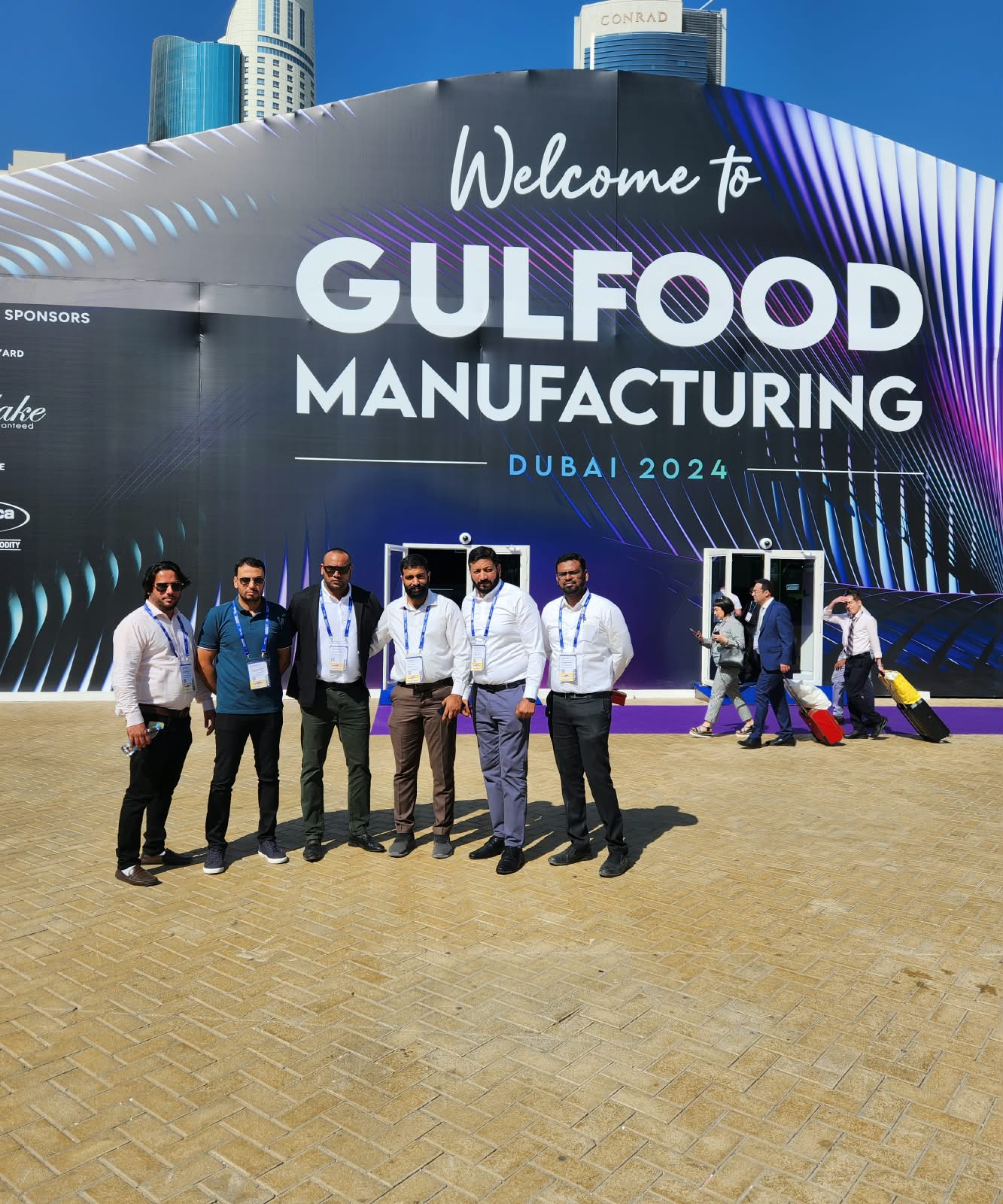 Mohamed Sameer Ismail with the Albaraka delegation at Gulfood Manufacturing Dubai 2024