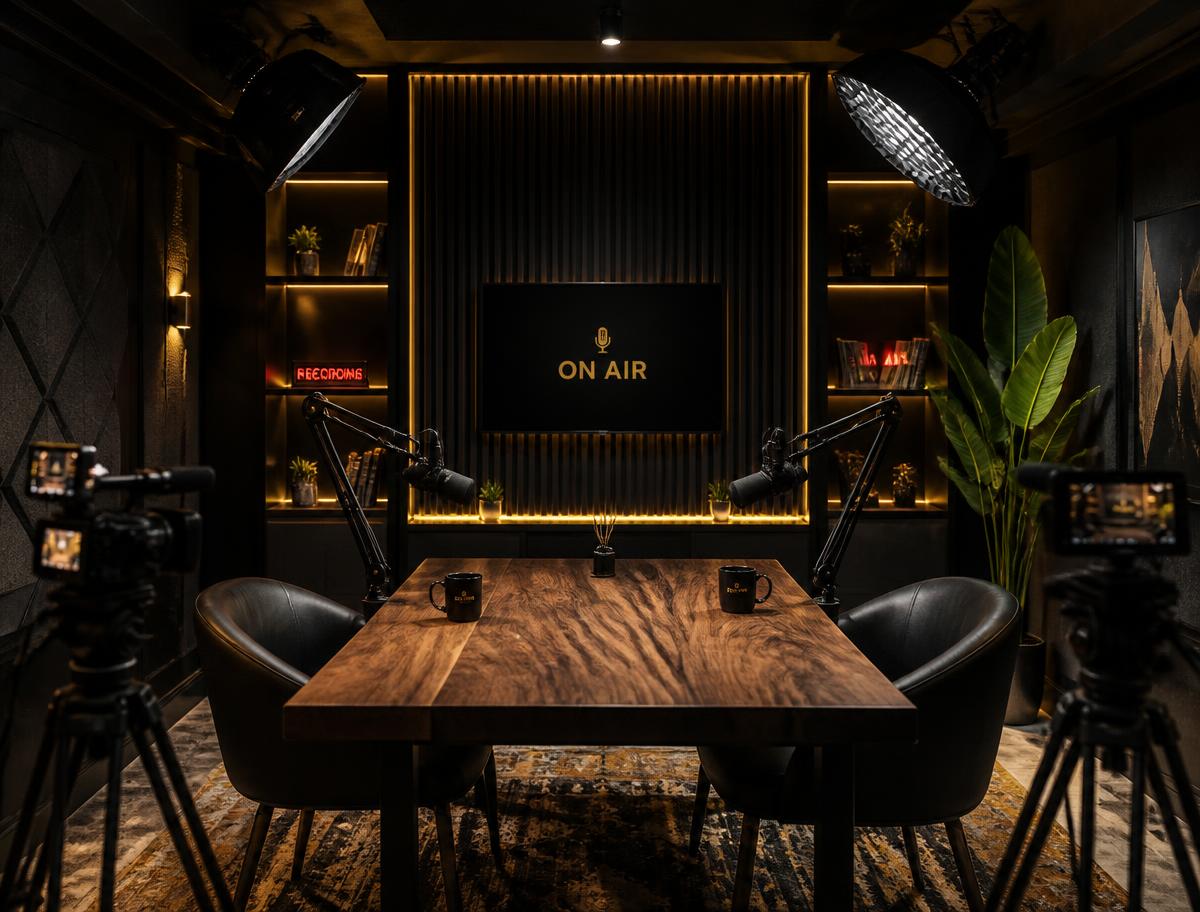 Premium podcast studio